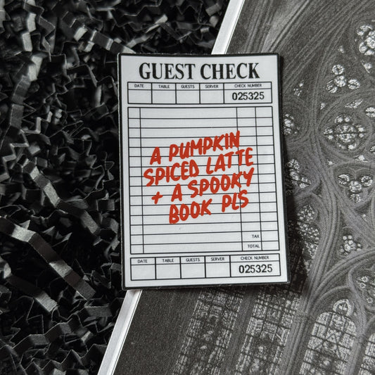 Pumpkin Spice Guest Sticker