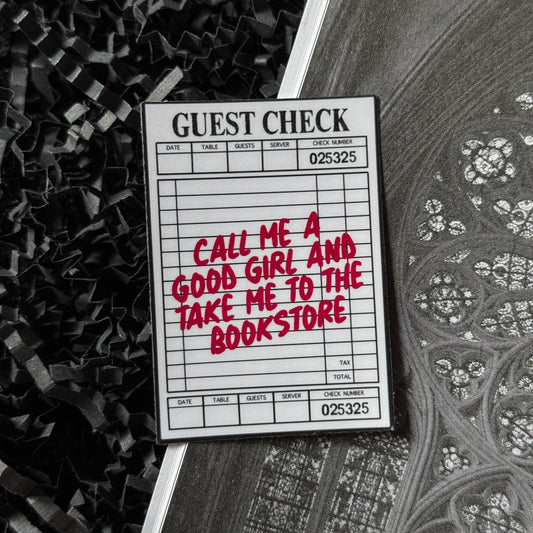 Good Girl Guest Check Sticker