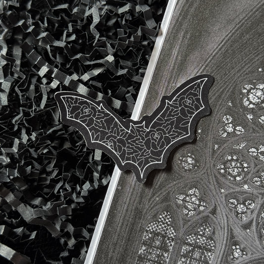 Floral Bat Sticker