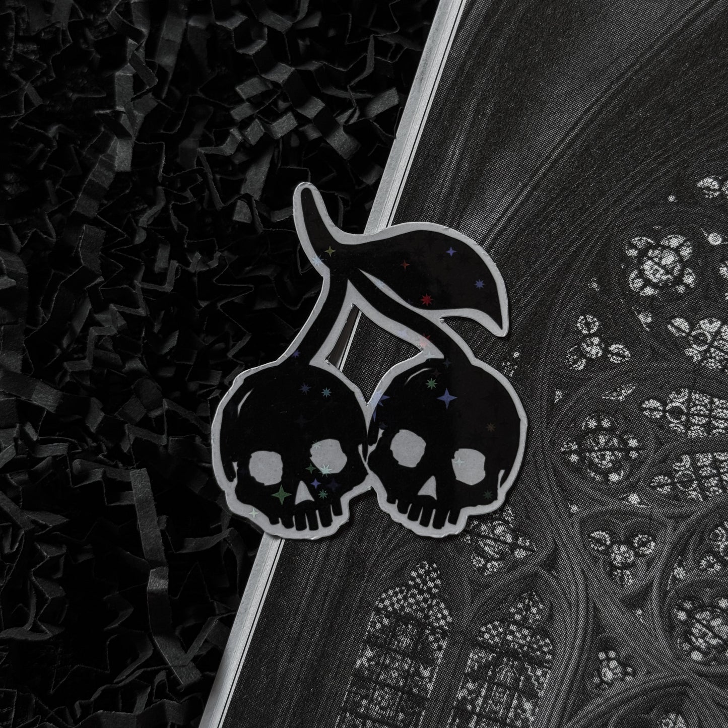 Skull Cherries Sticker