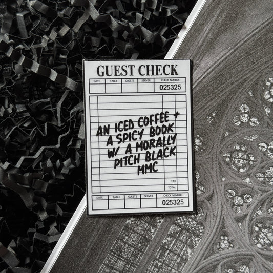 Morally Black Guest Check Sticker