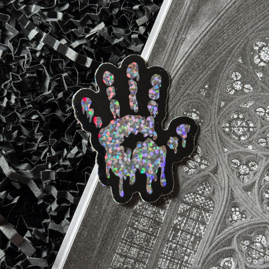 Drippy Hand Vinyl Sticker