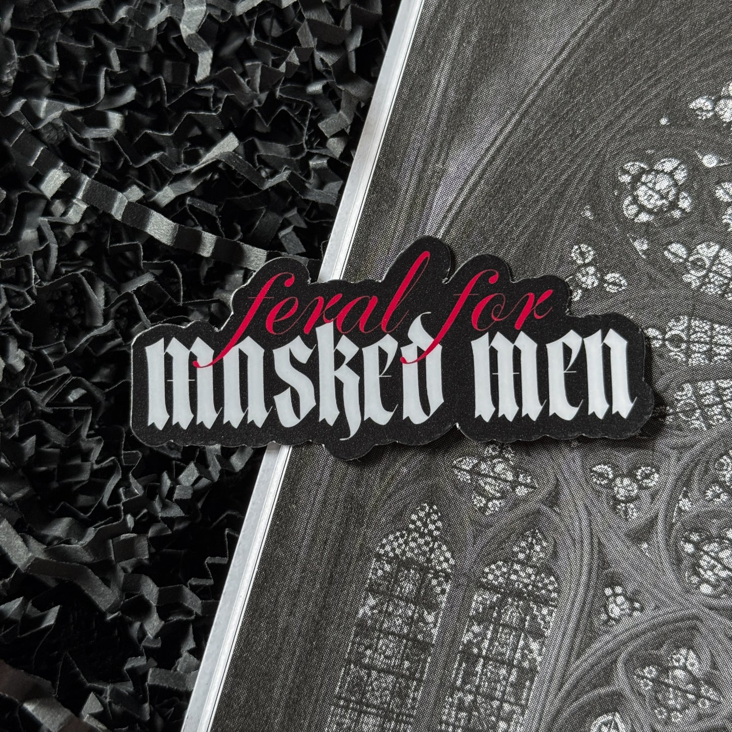 Feral For Masked Men Sticker