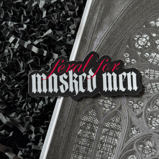 Feral For Masked Men Sticker