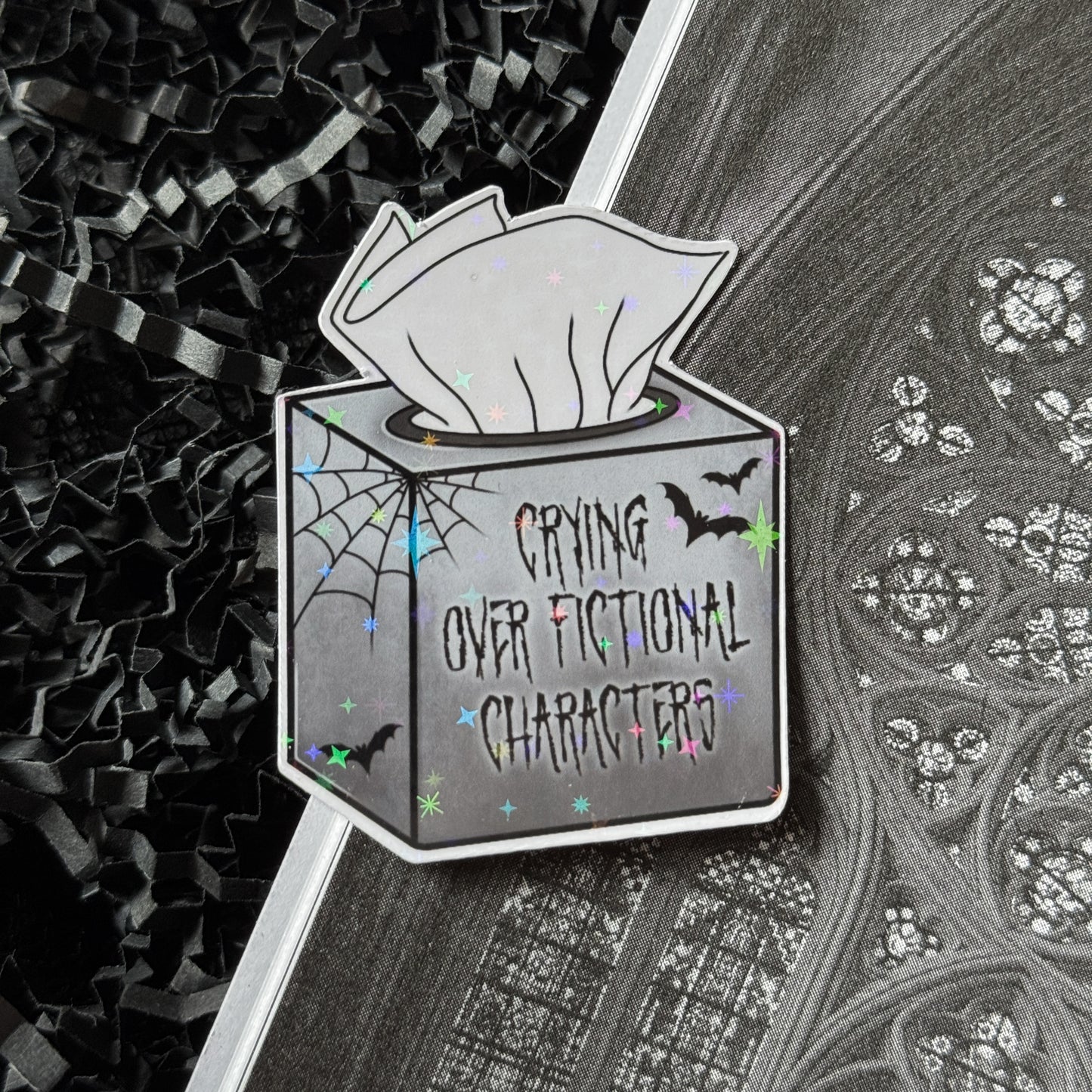 Fictional Tissue Box Sticker