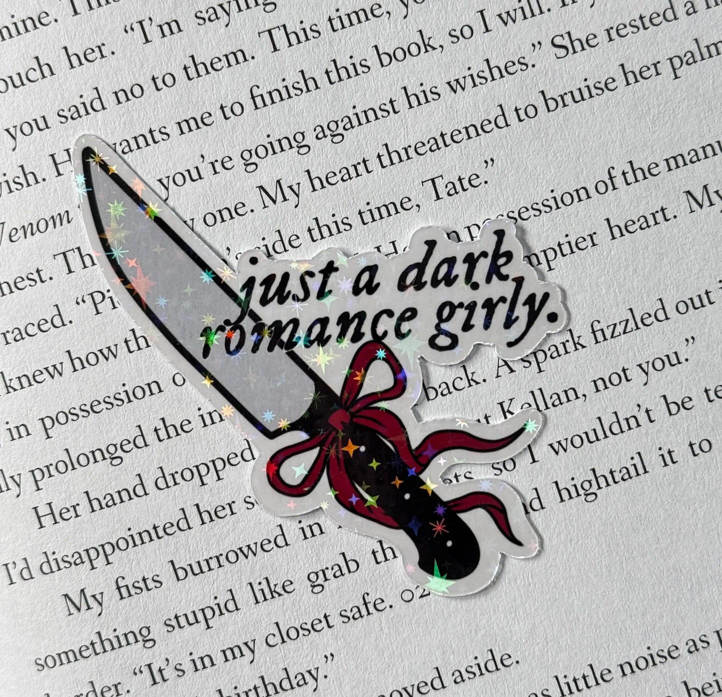 Dark Romance Girly Sticker